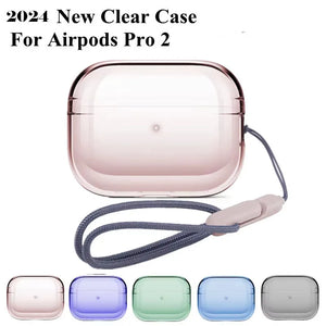 Transparent Protective Case Cover For Airpods Pro 2 TPU Soft Skin Shockproof Case Cover Designed for Airpods Pro2 Earbuds - covers4phones
