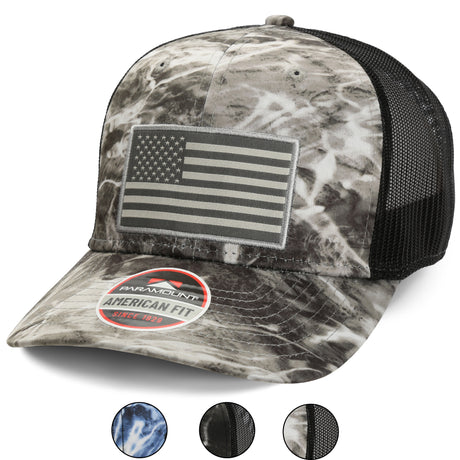 Grey Sports American Flag Hat, Men's 1pc Unique Pattern Outdoor Is Personality and Fishing Hat,Temu