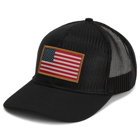 Riverside American Flag Hat Structured Ripstop Cap Black - Paramount  Outdoors