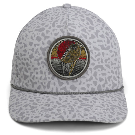  Sunset Trout 6-Panel Mesh Back Fly Fishing hat Moutain  Silhouette Fishing hat (Grey Cirrus) : Sports & Outdoors