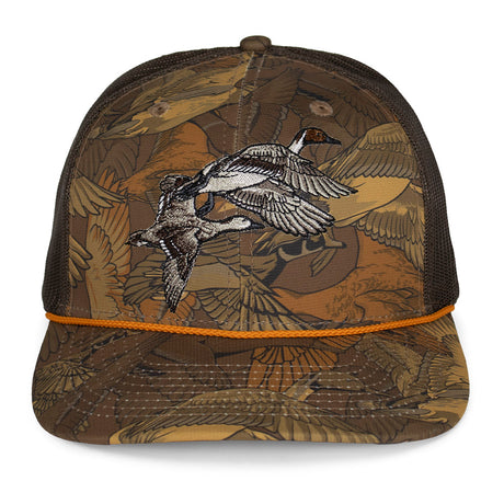 Wood Duck Hat Rope Cap 5-Panel Ridgeline Mesh Back - Paramount