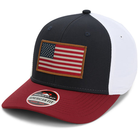 Riverside American Flag Hat Structured Ripstop Cap Black - Paramount  Outdoors