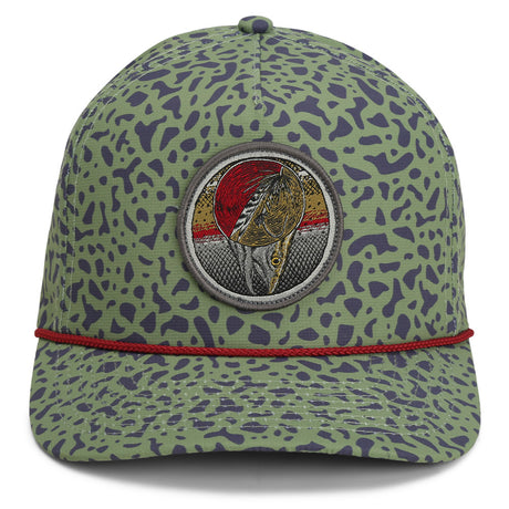 Trout Tongue Fly Fishing Hat Patch Mesh Back Rope Cap - Paramount