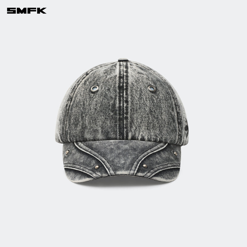 Compass Vintage Cross Cowboy Baseball Cap Snowflake Gray
