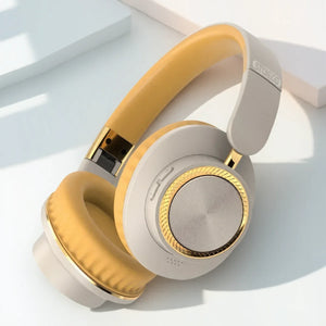 Wireless Bluetooth Foldable Earphones Headset with Subwoofer for Gaming Sports Comfortable and Portable Design - Qs Gidgetz Gadgetz