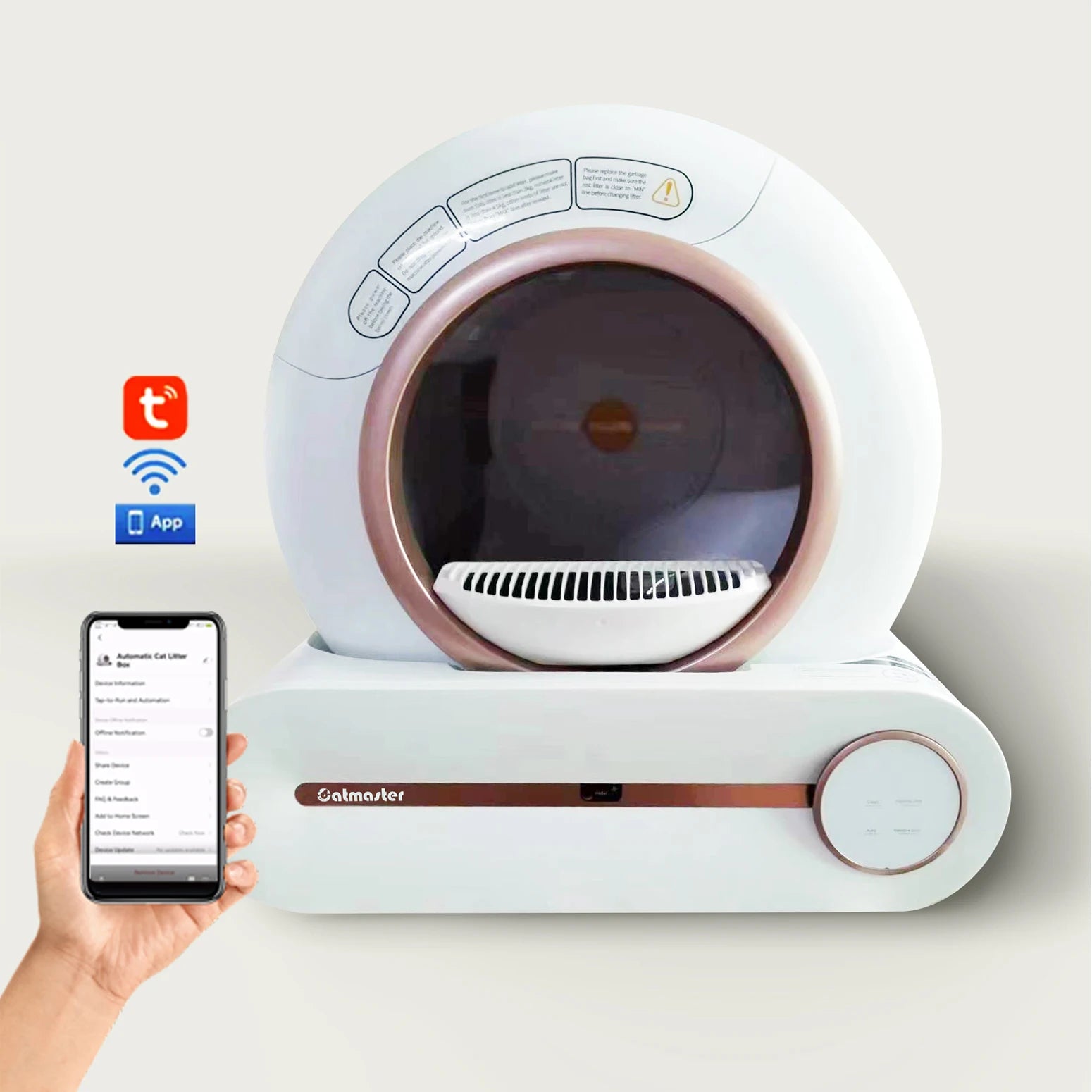 Electric Smart Quick Self Cleaning Deodorant Robot Large Space Toilet Tray Automatic APP Remote Control Auto Cat Litter Box