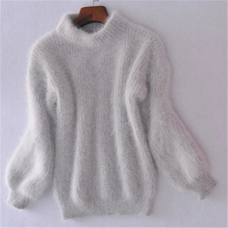 Detail van de Fluffy stof van de Taylor Trui
