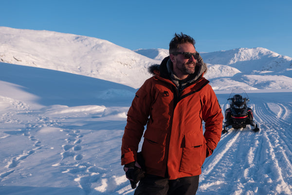 Levison Wood wearing the Shackleton Haakon Tactical Parka in Greenland