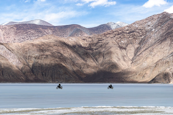 Louis Rudd riding with Royal Enfield in the Himalayas