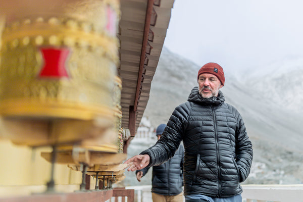 Louis Rudd in the Himalayas with Royal Enfield