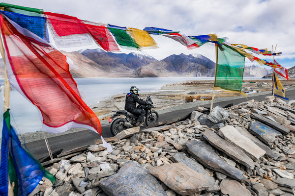 Louis Rudd riding with Royal Enfield in the Himalayas