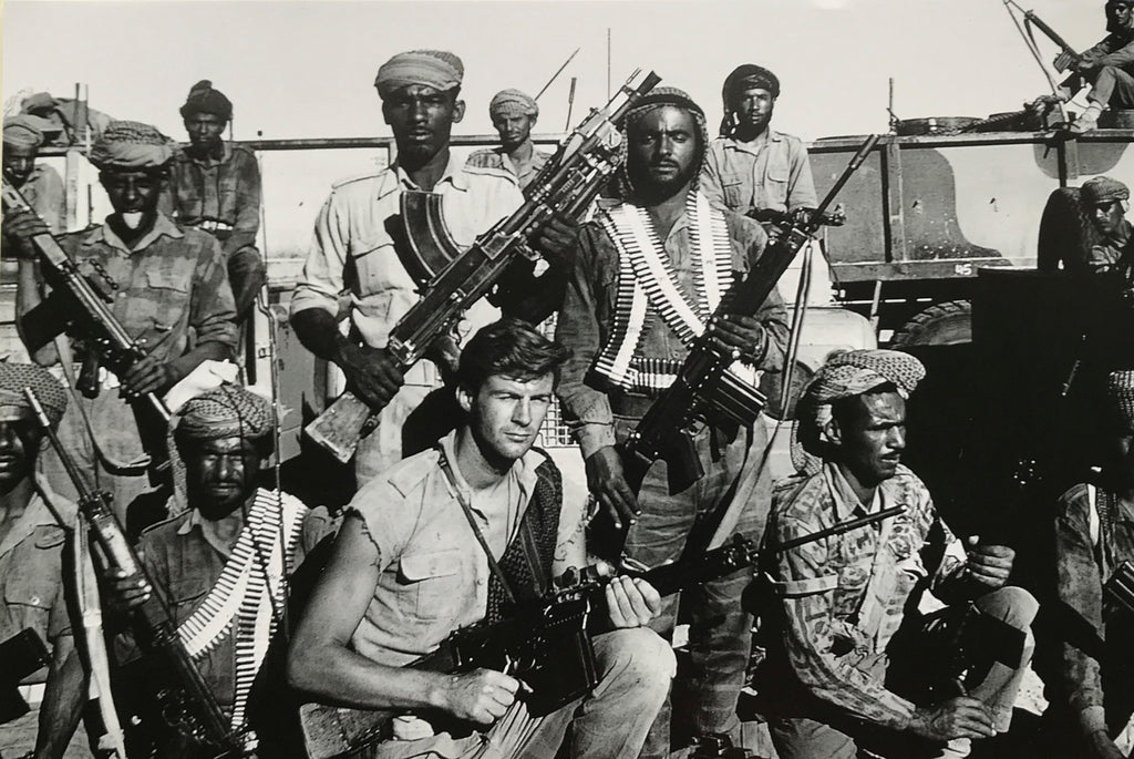 Ranulph Fiennes with recce platoon in Dhofar 1968