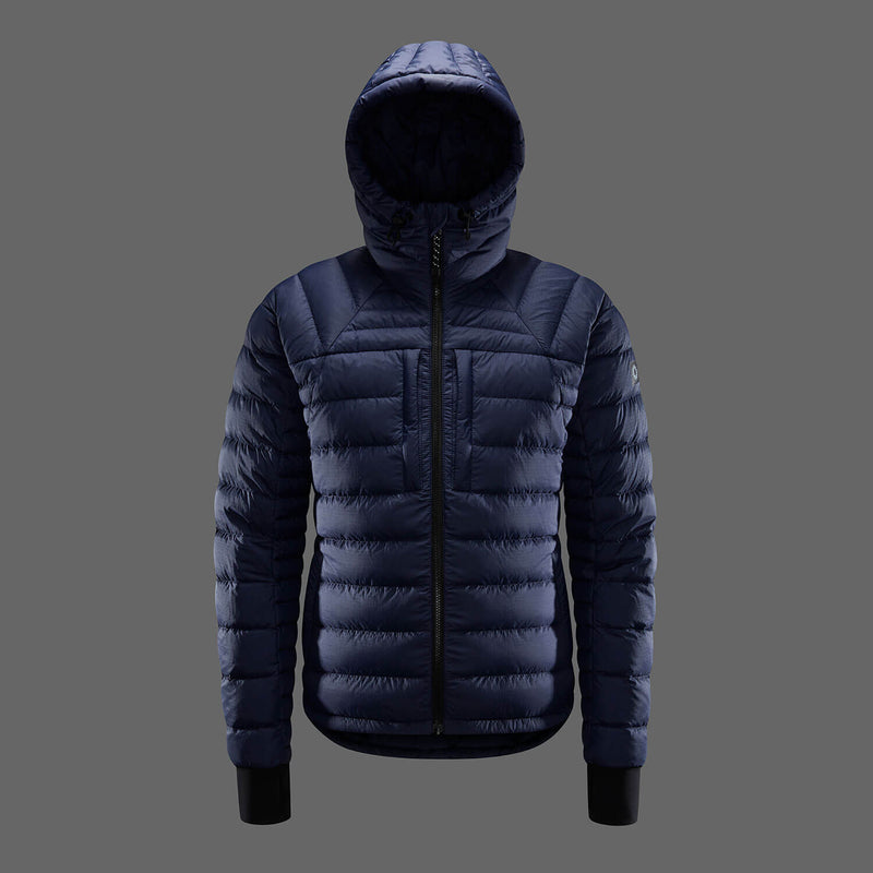 hooded down coat