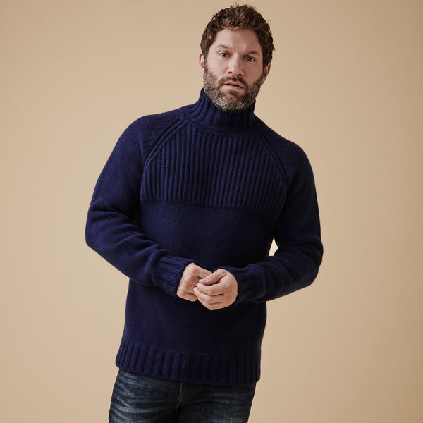 Nimrod Cashmere Funnel Neck Sweater | Wool Sweater – Shackleton