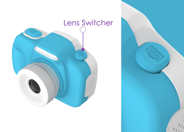 Camera for kids with selfie lens (myFirst Camera 3) 16MP Mini Camera lens switcher