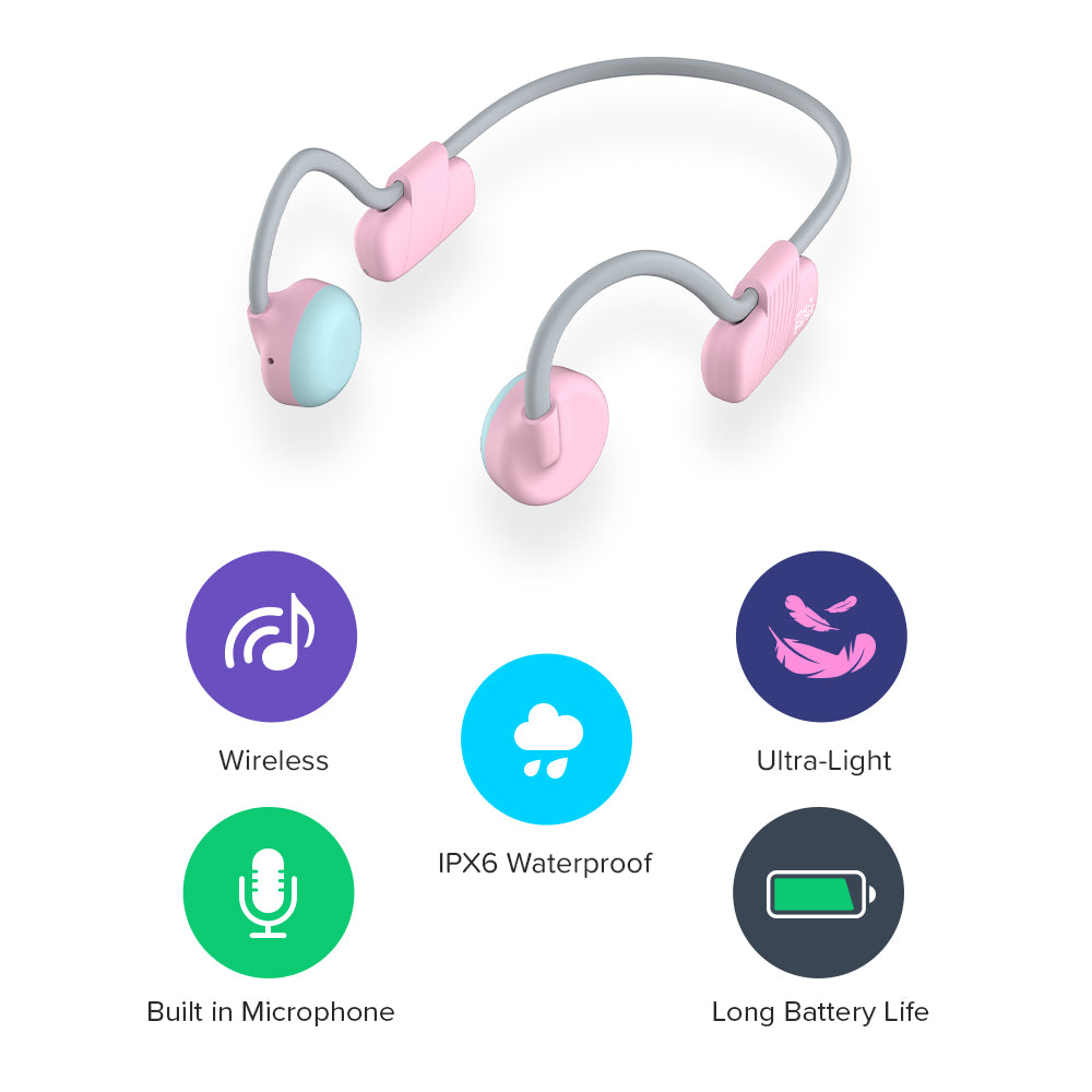 myFirst Headphones BC Wireless Lite - Kids Friendly & Open Ear Design
