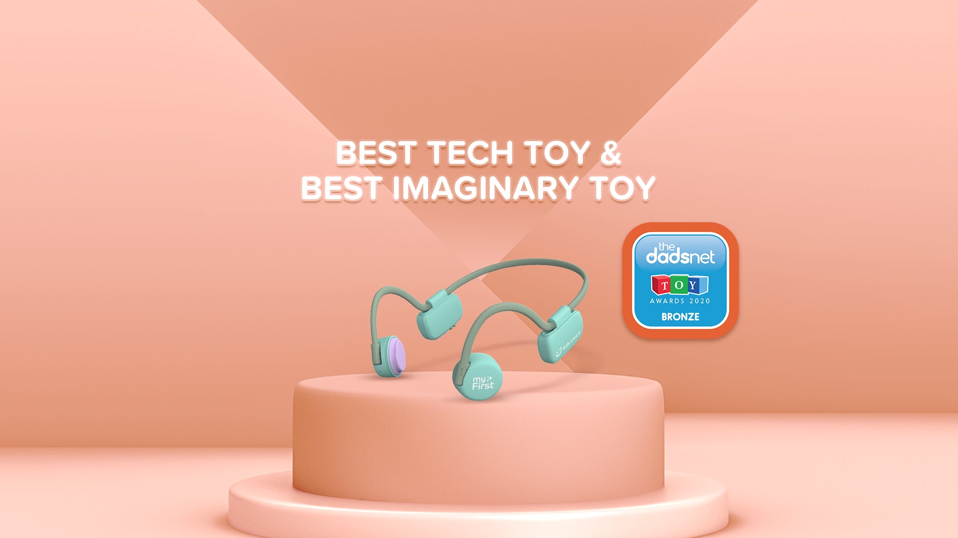 myFirst Headphones Bone Conduction Wireless - Best Tech Toy & Best Imaginary toys