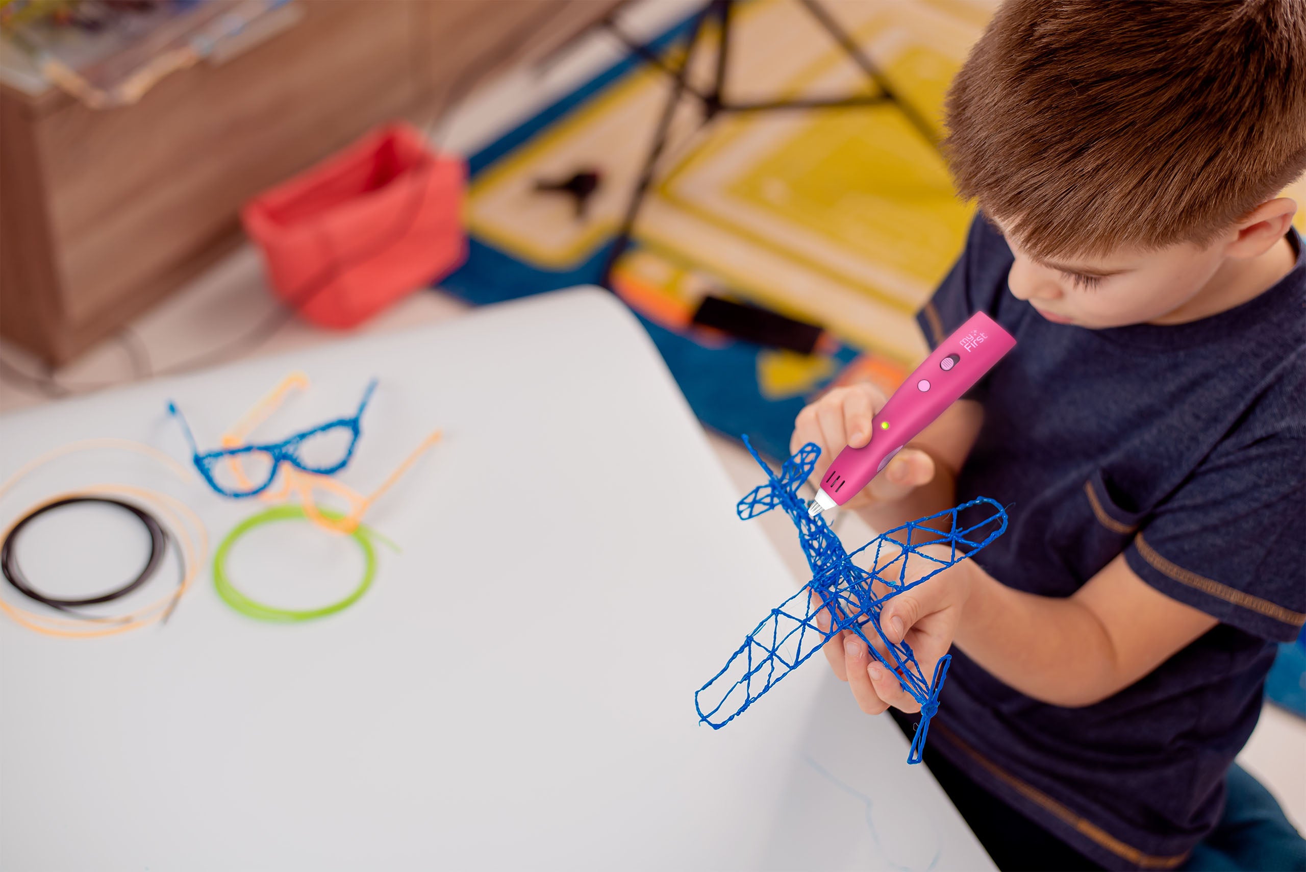 Pink Dolphin Wireless My First 3D Pen for Kids by Oaxis 