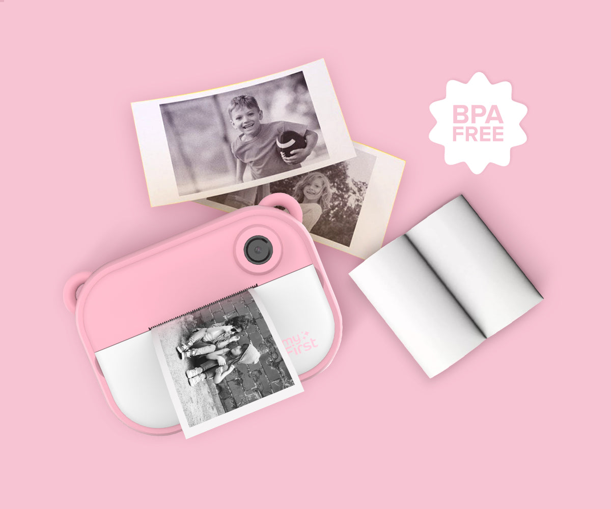 myFirst Camera Insta 2 Hybrid Camera with Selfie Lens,12MP Kid's Instant  Print Camera,BPA Free,Inkless Thermal Printing Support microSD,Ideal for