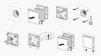 Vents-US PSS 102 Solar Wall Vent Installation