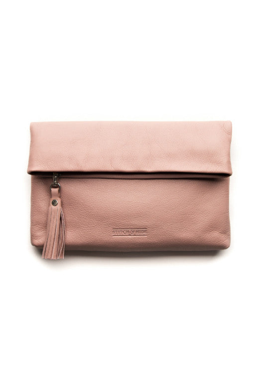 dusty rose clutch