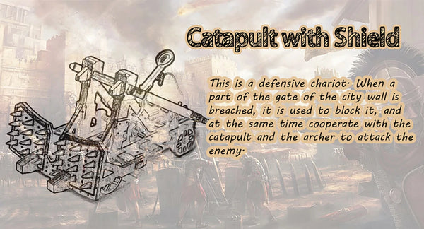 Catapult with Shield description banner with article of Catapult with Shield's back story