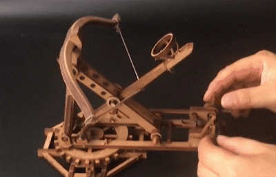 how to play a medieval rotary catapult model