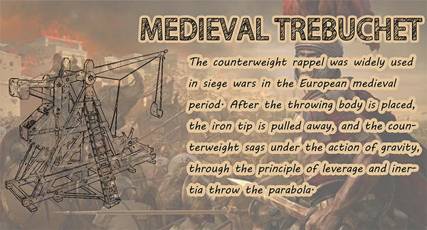 Medieval Trebuchet description banner with article of Medieval Trebuchet's back story
