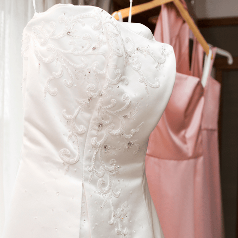 robe blanche paillette de mariage