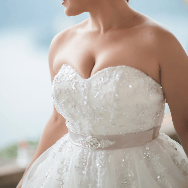 robe blanche paillette mariage