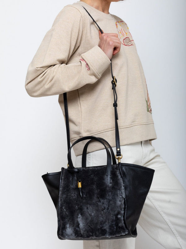 Petit Moyen Messenger in Black Rattan