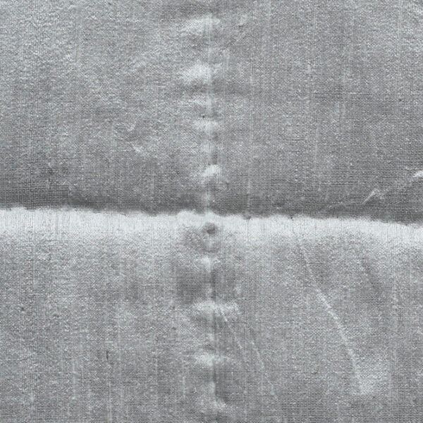 Silver Silk Square Bedspread closeup