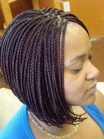 A-line Bob Small Box Braids