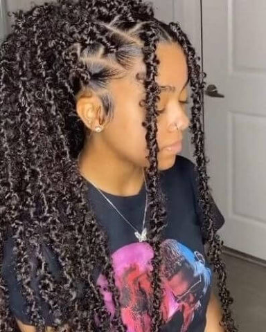 butterfly braids with face-framing braids