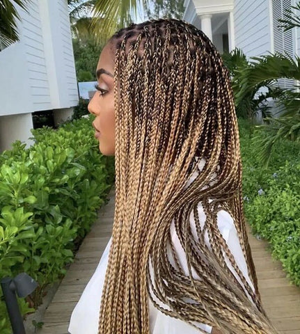 Ombre Honey Blonde Small-size Box Braids