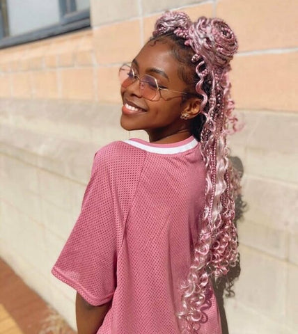 Pastel-toned-boho-braids