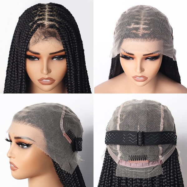 hand-tied knotless box braided wig mybraided wig