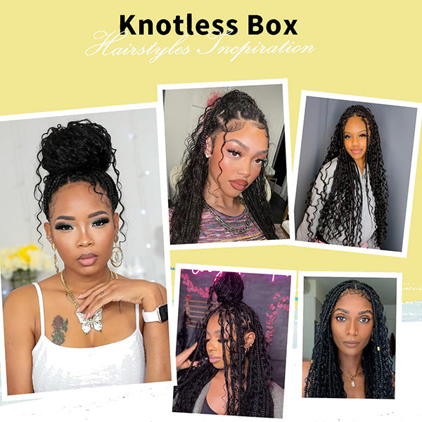 knotless boho braids