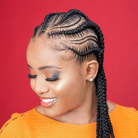 Tribal Braids With Micro Cornrows