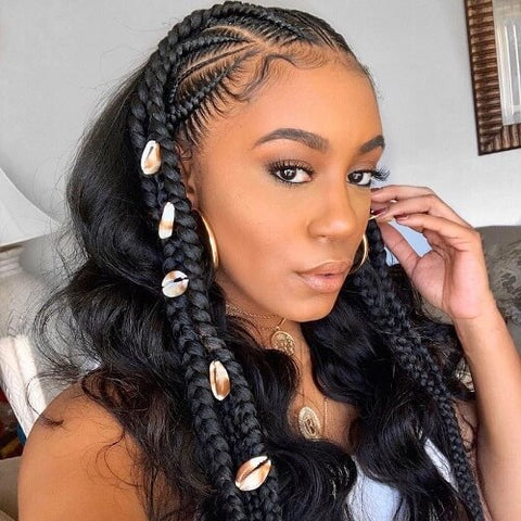 Tribal Braids With Shells