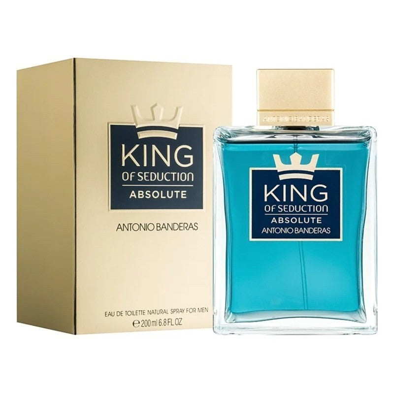 King seduction. Туалетная вода Антонио Бандерас King. A. Banderas King of Seduction absolute m EDT 100 ml. Antonio Banderas King of Seduction absolute. Духи Antonio Banderas King of Seduction.