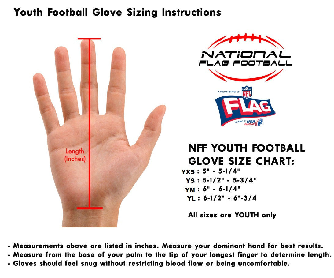 Football Glove Size Chart