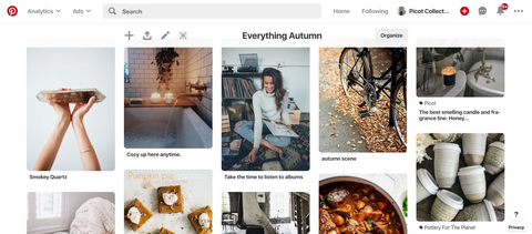 Everything Autumn Pinterest Page by Picot Collective