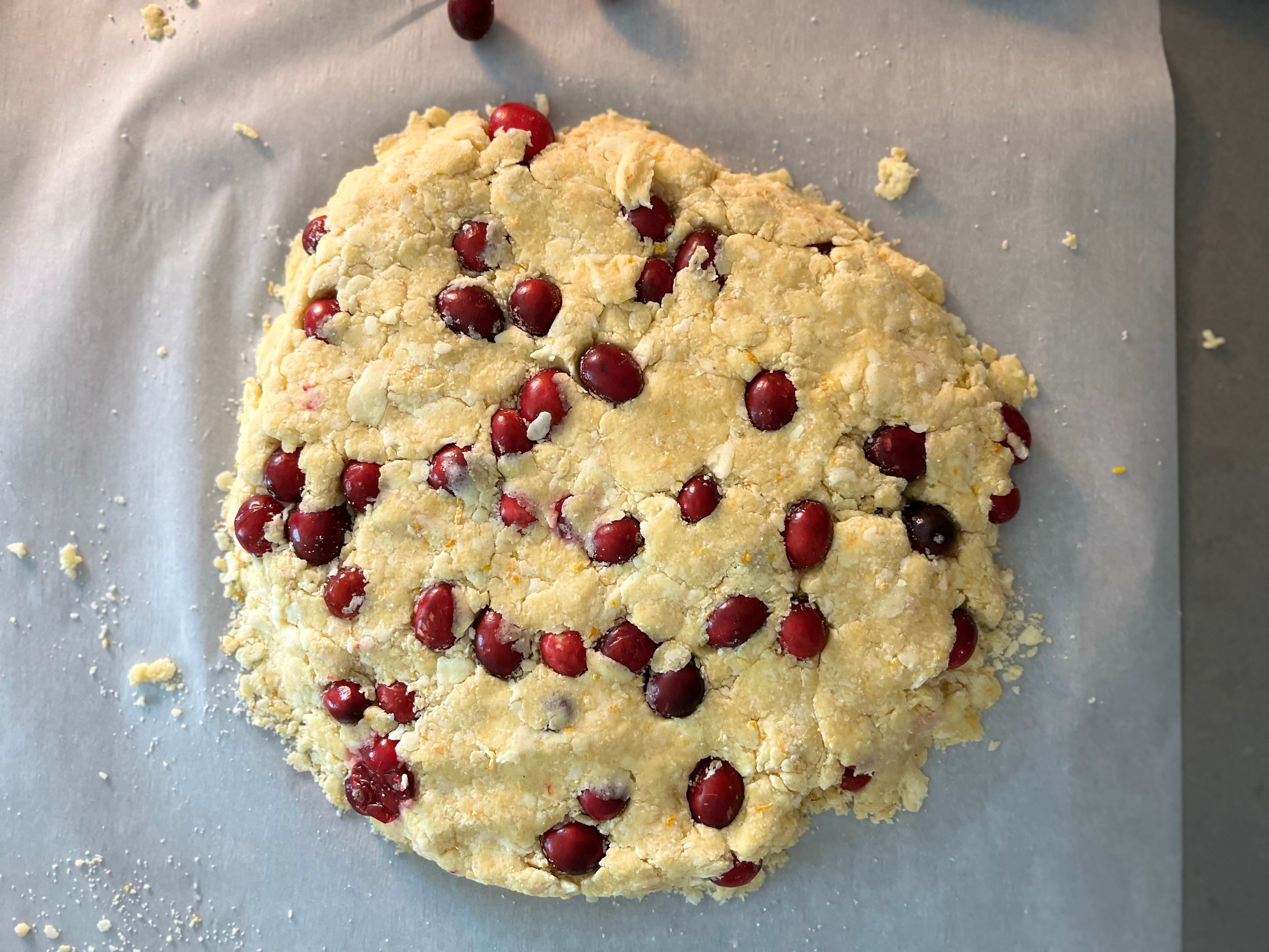 cranberry orange scones