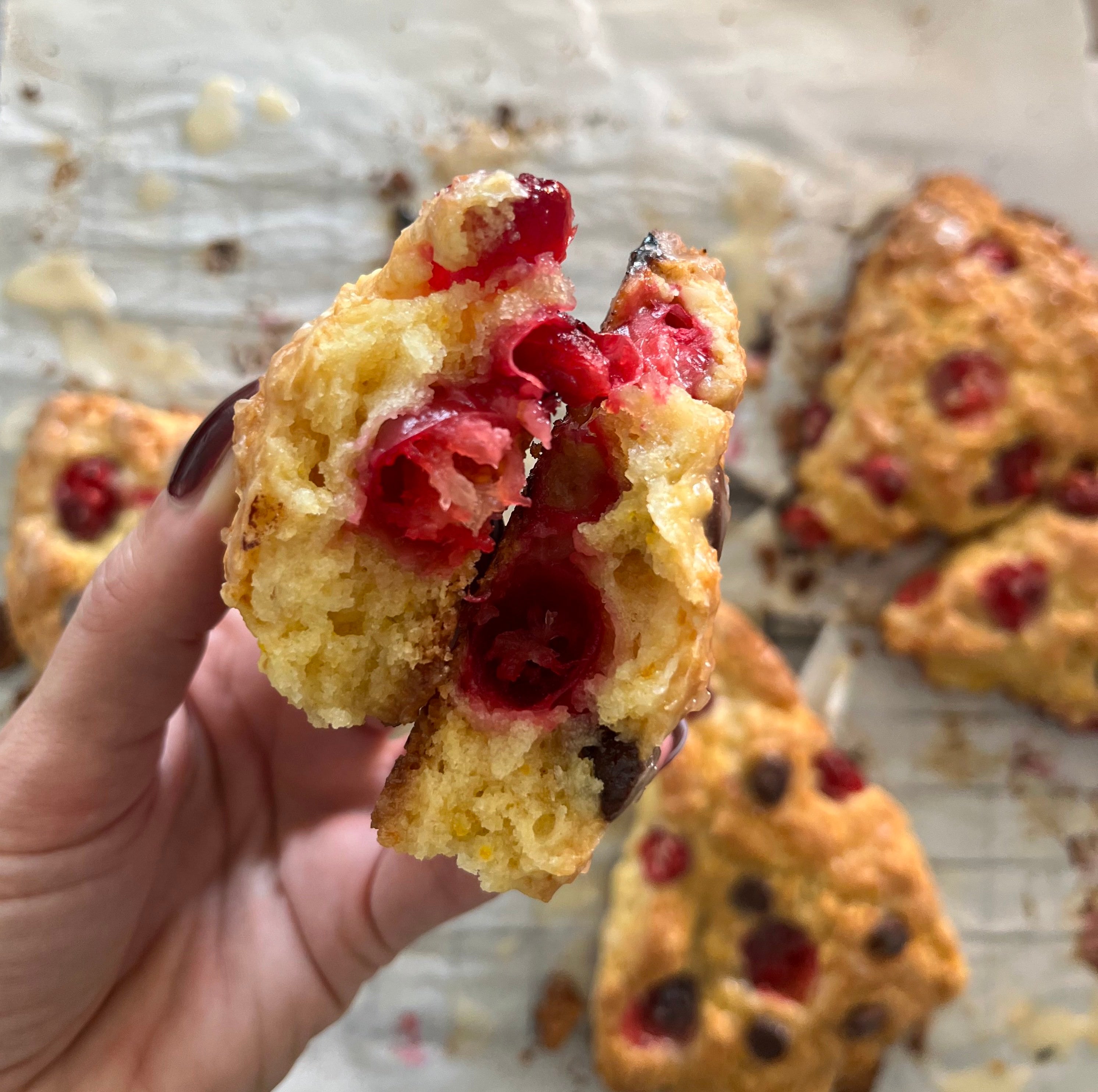 cranberry orange scones