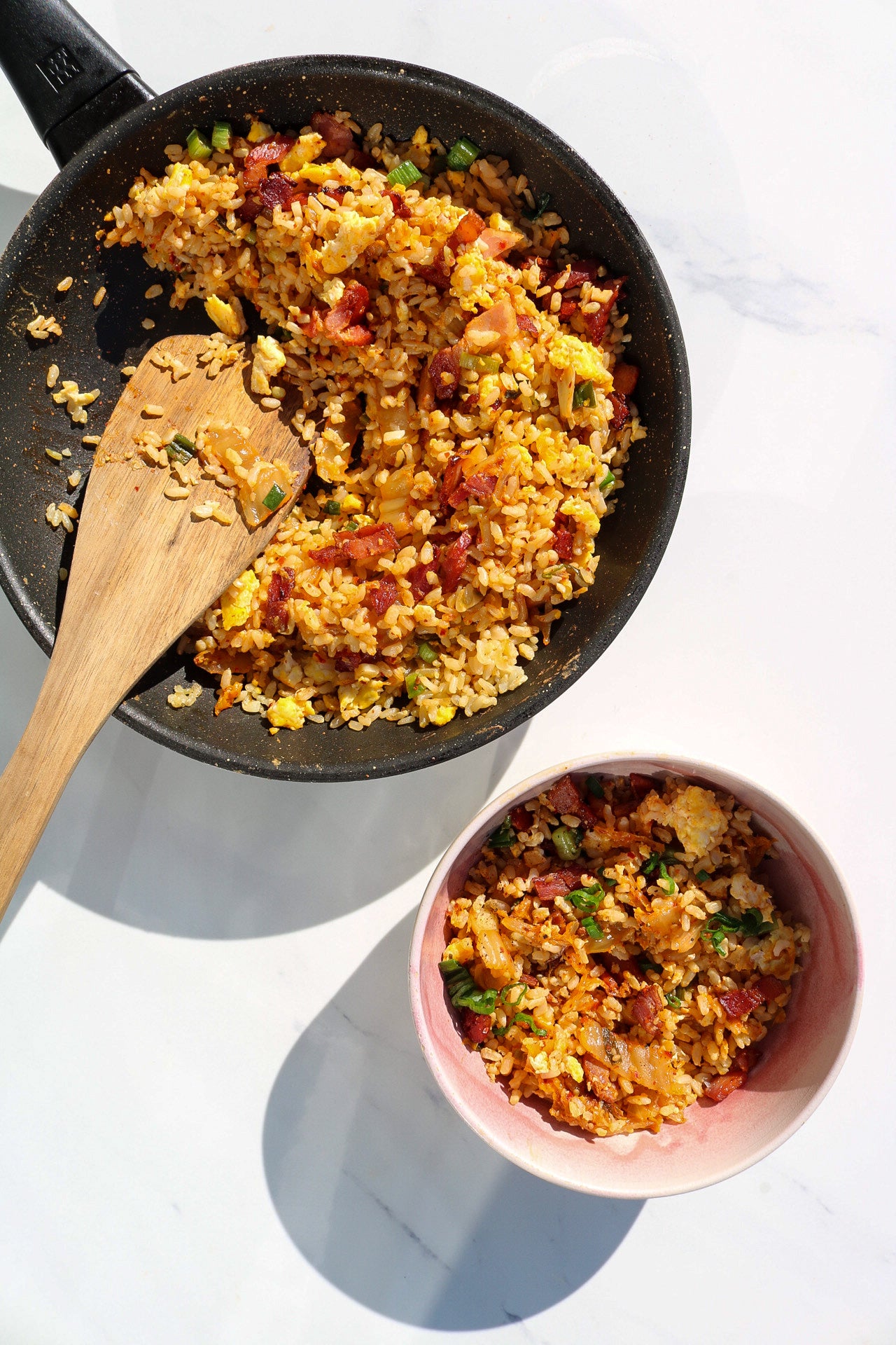 bacon kimchi fried rice