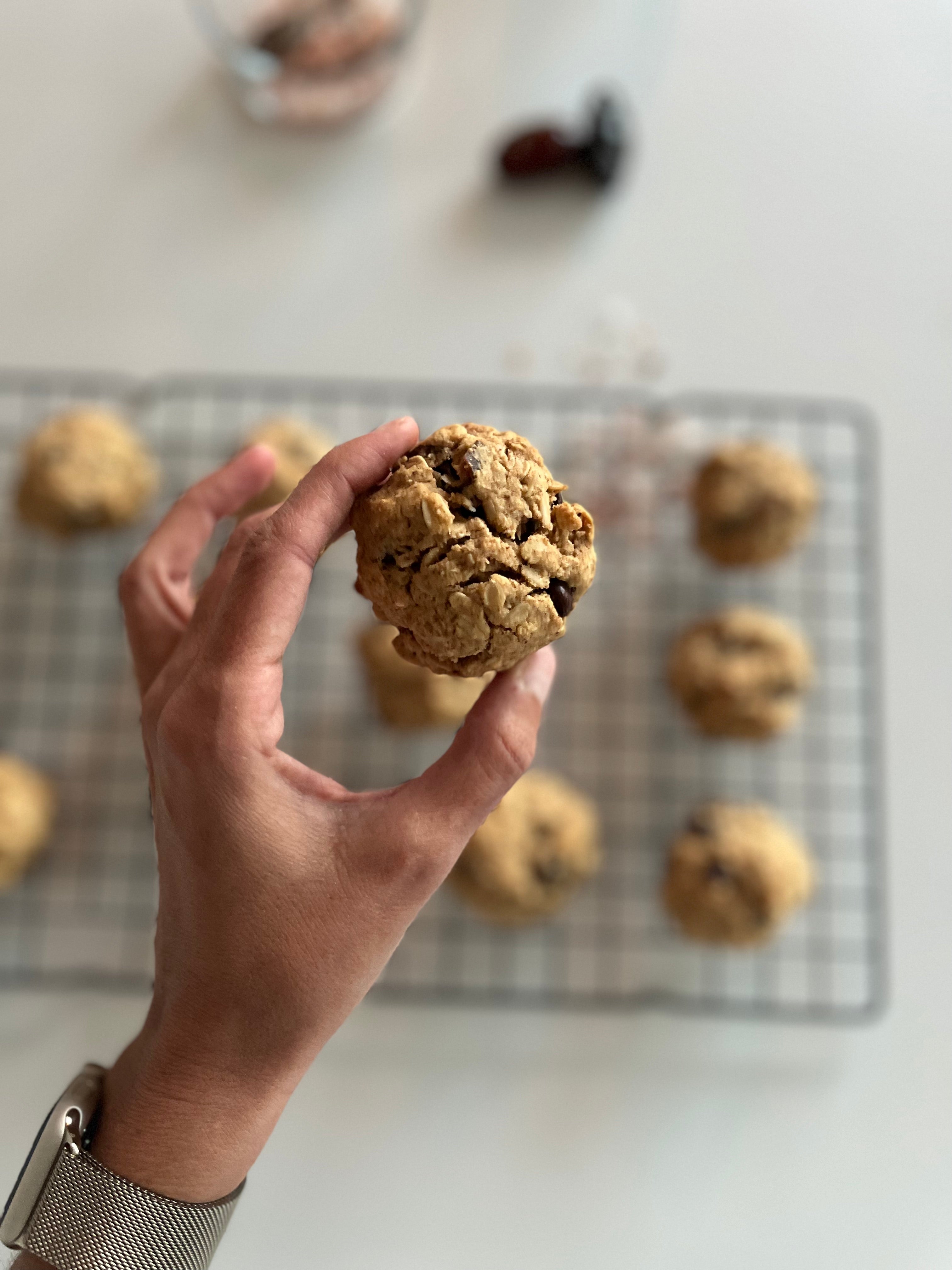 Tahini Date Almond Butter Cookies