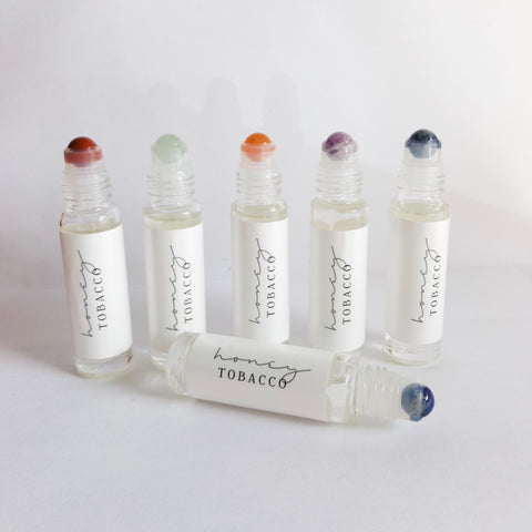 Honey TObacco Crystal Rollers and their meanings