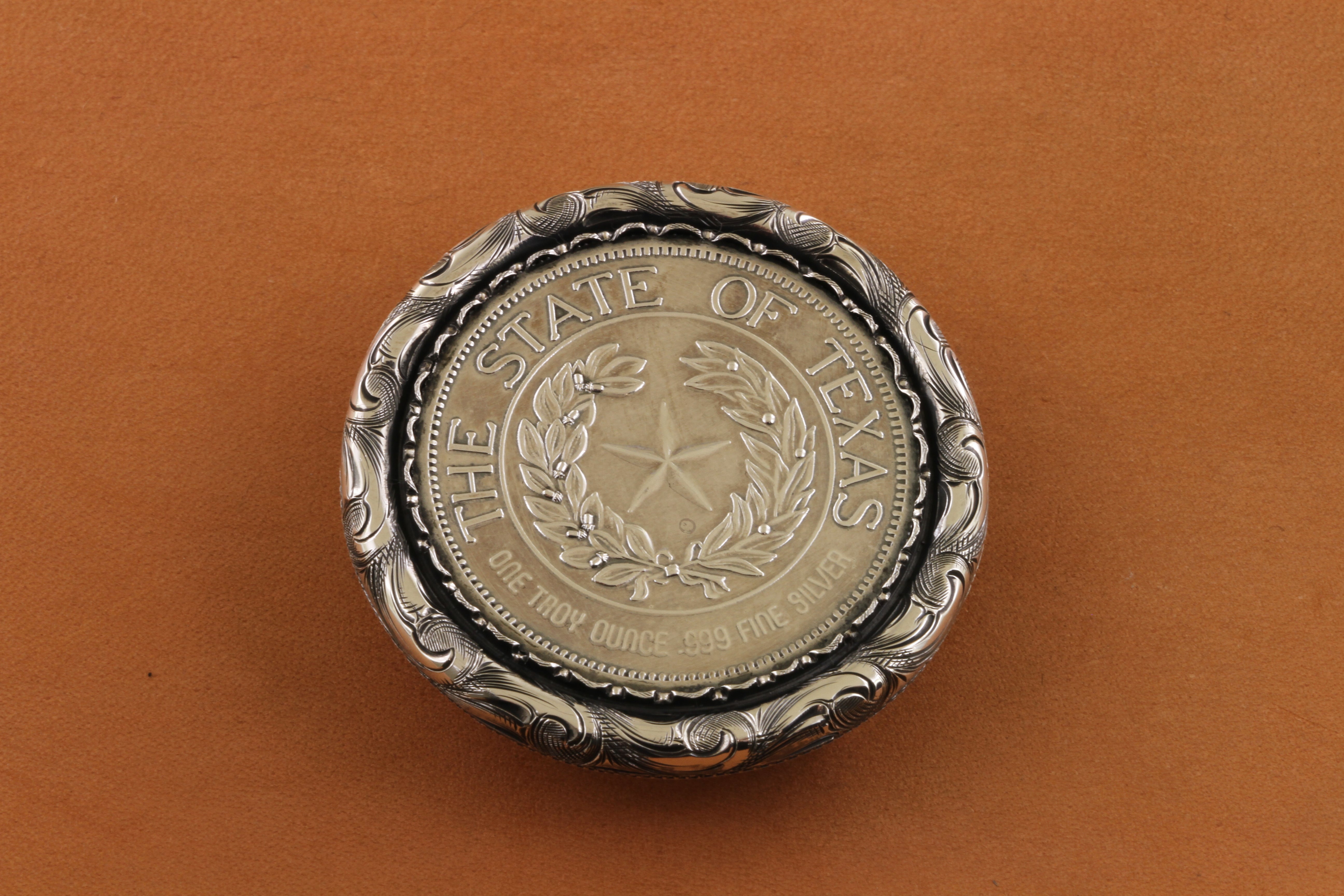 SS Eng Bezel with Texas State Seal