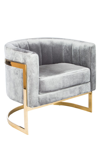 J-110G-Mica Gold Club Chair - Statements by J